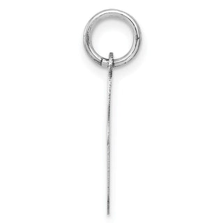 14k White Gold Polished Musical Note Charm XAC928