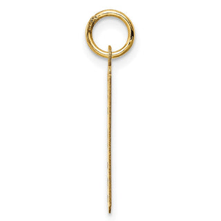 14k Yellow Gold Polished Razor Blade Charm