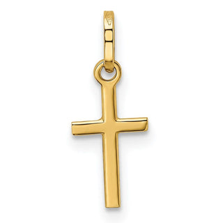 14K Yellow Gold Small Cross Charm XCH234