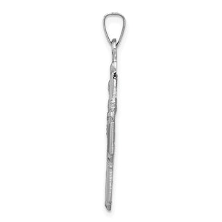 14k White Gold Four Way Medal Pendant XCH319