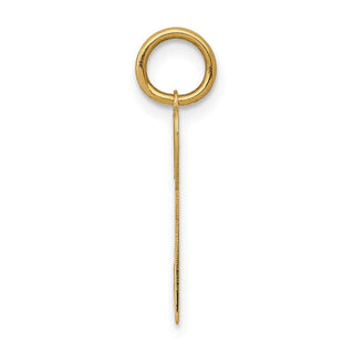 14k Yellow Gold Polished Hearts Key Charm
