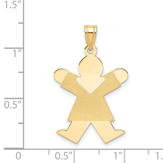 14k Yellow Gold Girl Pendant XK109