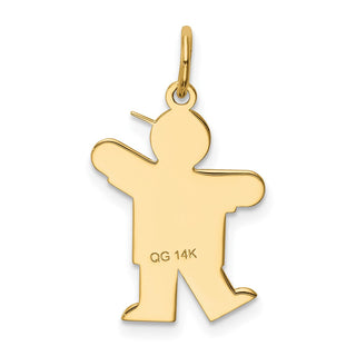 14k Yellow Gold Kid Charm XK1092Y