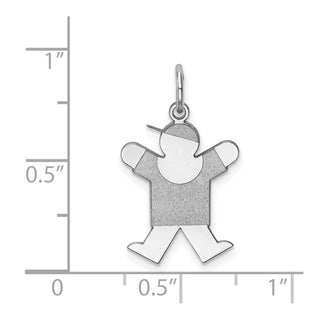 14k White Gold Kid Charm XK1093W