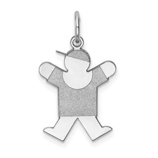 14k White Gold Kid Charm XK1093W