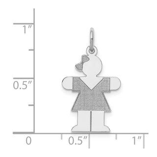 14k White Gold Kid Charm XK1095W