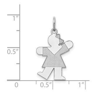 14k White Gold Kid Charm XK1096W