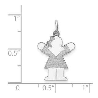 14k White Gold Kid Charm XK1098W
