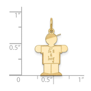 14k Yellow Gold Kid Charm XK1099Y