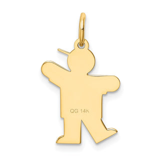 14k Yellow Gold Kid Charm XK1100Y