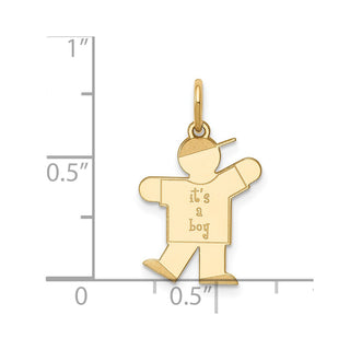 14k Yellow Gold Kid Charm XK1100Y