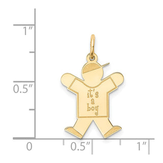 14k Yellow Gold Kid Charm XK1101Y