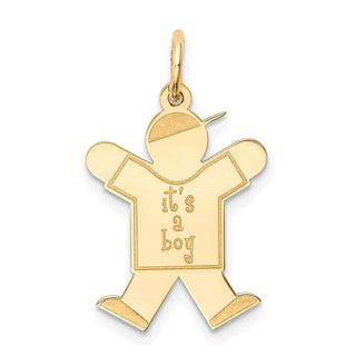 14k Yellow Gold Kid Charm XK1101Y
