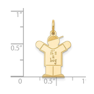 14k Yellow Gold Kid Charm XK1102Y