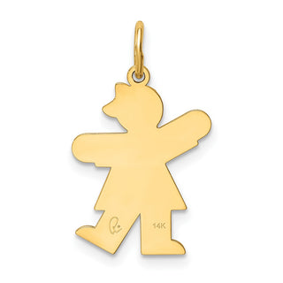 14k Yellow Gold Kid Charm XK1104Y