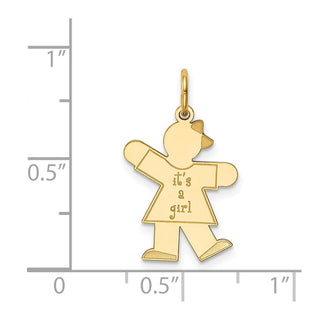 14k Yellow Gold Kid Charm XK1104Y