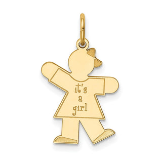 14k Yellow Gold Kid Charm XK1104Y