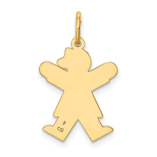 14k Yellow Gold Kid Charm XK1105Y
