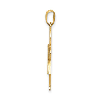 14k Yellow Gold Girl Pendant XK111