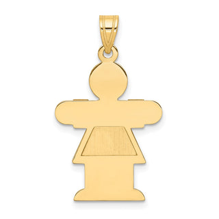 14k Yellow Gold Girl Pendant XK111