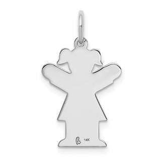 14k White Gold Kid Charm XK1110W