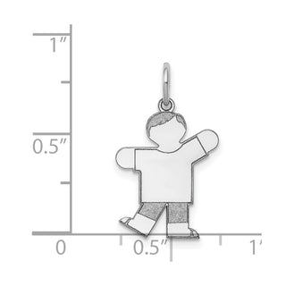 14k White Gold Kid Charm XK1112W