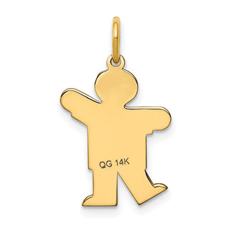 14k Yellow Gold Kid Charm XK1112Y