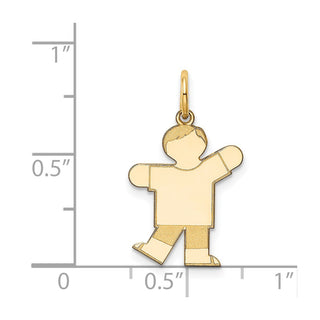 14k Yellow Gold Kid Charm XK1112Y