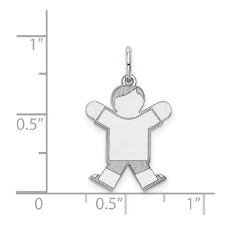 14k White Gold Kid Charm XK1113W