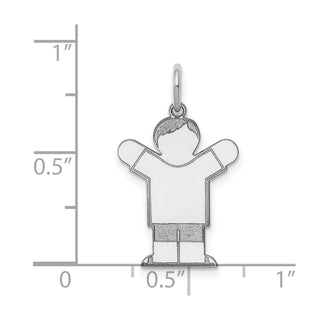 14k White Gold Kid Charm XK1114W
