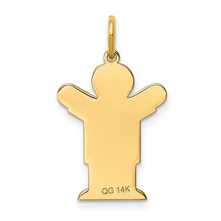 14k Yellow Gold Kid Charm XK1114Y