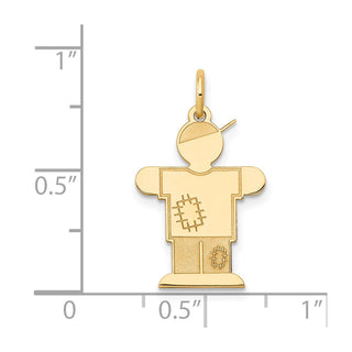 14k Yellow Gold Kid Charm XK1115Y