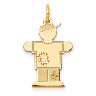 14k Yellow Gold Kid Charm XK1115Y