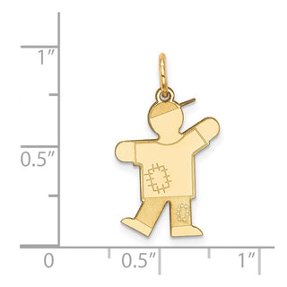 14k Yellow Gold Kid Charm XK1118Y