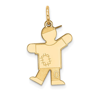 14k Yellow Gold Kid Charm XK1118Y