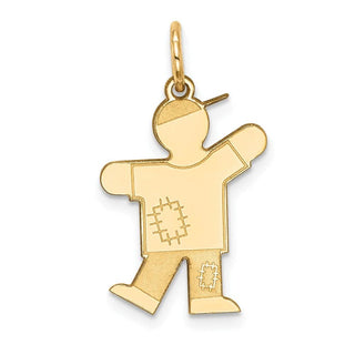 14k Yellow Gold Kid Charm XK1118Y
