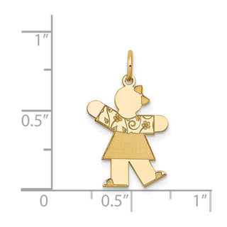 14k Yellow Gold Kid Charm XK1119Y