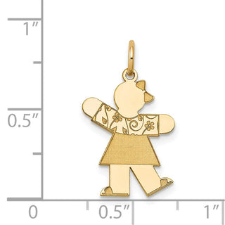 14k Yellow Gold Kid Charm XK1119Y