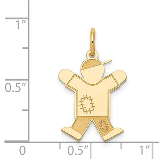 14k Yellow Gold Kid Charm XK1121Y