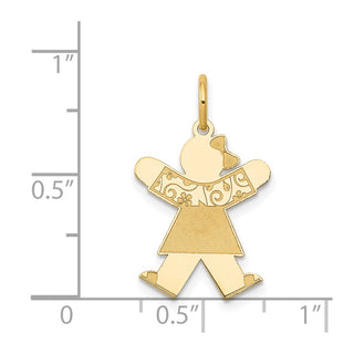14k Yellow Gold Kid Charm XK1122Y