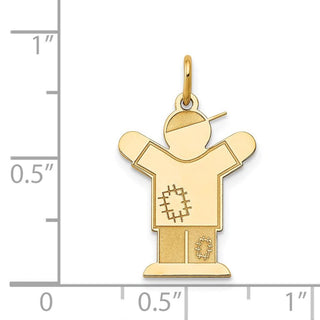 14k Yellow Gold Kid Charm XK1126Y