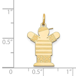14k Yellow Gold Kid Charm XK1135Y