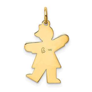 14k Yellow Gold Kid Charm XK1138Y