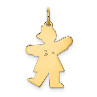 14k Yellow Gold Kid Charm XK1138Y