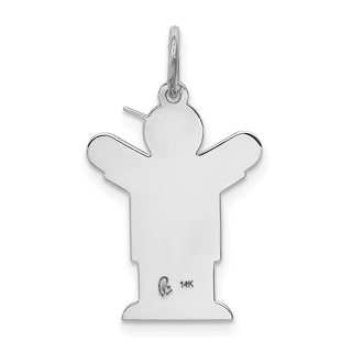 14k White Gold Boy w/Heart Charm XK1147W