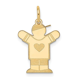 14k Yellow Gold Kid Charm XK1147Y