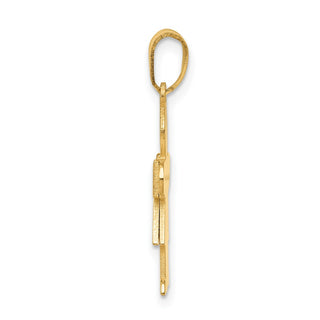 14k Yellow Gold Girl Pendant XK115