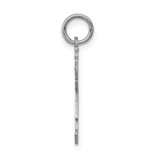 14k White Gold Girl w/Heart Charm XK1150W