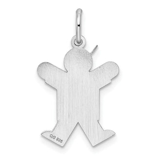 Sterling Silver Rhodium-plated Joy Kid Charm XK1207SS