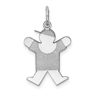 Sterling Silver Rhodium-plated Joy Kid Charm XK1207SS